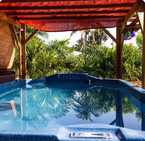 Outdoor pool, a heated pool - Waterfront Property with dock. Private and stunning backyard, bring your boat! (Osprey)