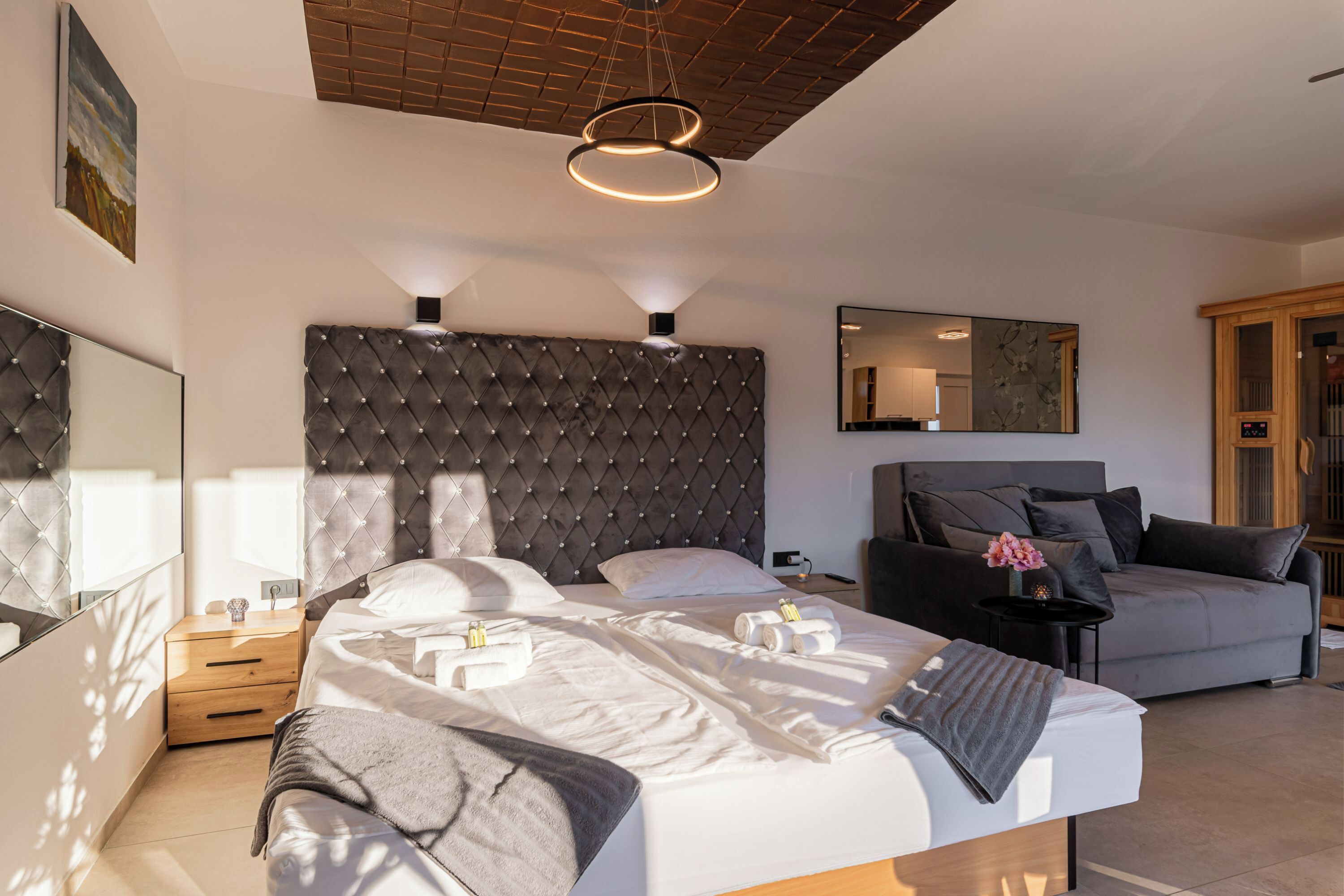 Estúdio família, vista para a montanha, ao lado da montanha (Wellness Paradise House Tim) | 3 quartos, Wi-Fi de cortesia, roupa de cama