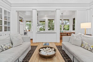 Smart TV, fireplace, computer monitors - 5-Bedroom WaterColor Home | Breathtaking Gulf & Lake Views | Beach Steps Away (SANTA ROSA BEACH)