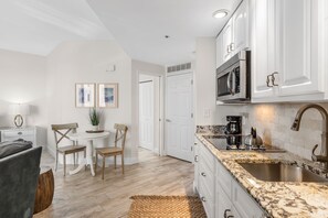 Fridge, microwave, oven, stovetop - Cute and Cozy Gulf Front Studio (Destin)