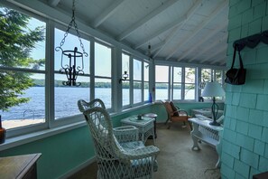 Interior - Charming cottage just 12' from the water's edge with gorgeous sunrise views! (Bridgton)