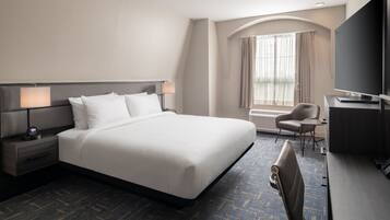 In-room safe, desk, laptop workspace, blackout drapes