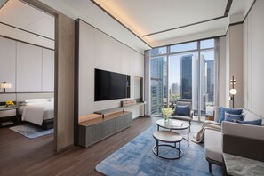 Apartment, 1 Bedroom, City View | Premium bedding, down comforters, in-room safe, desk