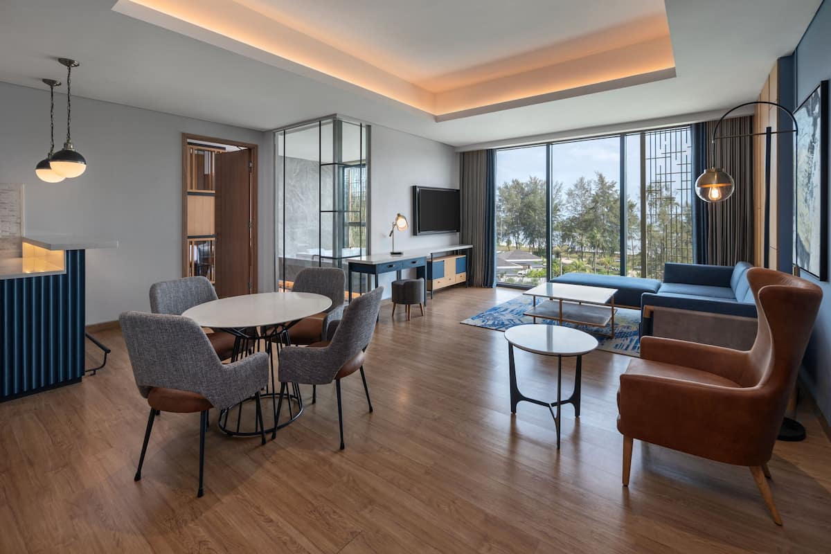 Studiosuite – executive, 1 kingsize-seng, havutsikt | Sengetøy av topp kvalitet, minibar, safe på rommet og skrivebord