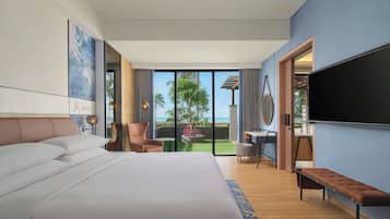 Deluxe Suite, Ocean View (Cabana) | Premium bedding, minibar, in-room safe, desk
