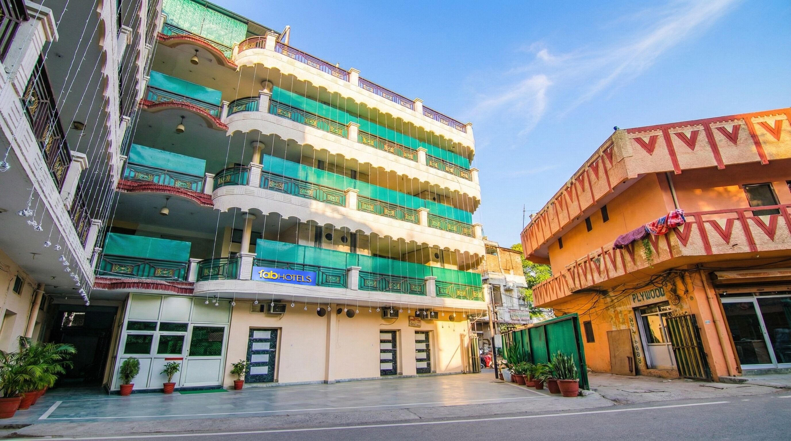 Overnatningsstedets facade