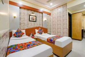 Deluxe Room | Egyptian cotton sheets, premium bedding, in-room safe, free WiFi - Fabhotel Prime Three Star (Panvel)