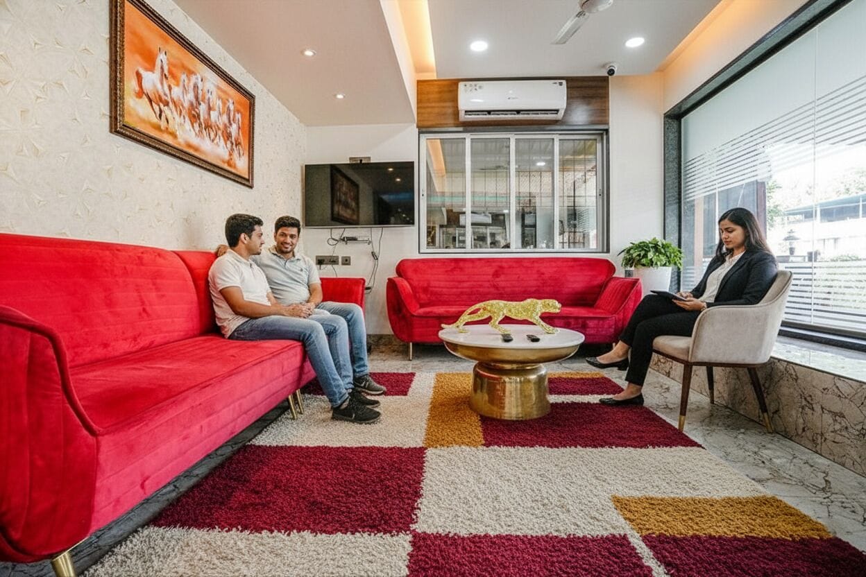 Lobby sitting area