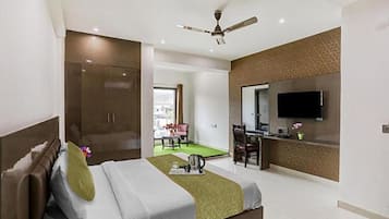 Suite | Sengetøy i egyptisk bomull, sengetøy av topp kvalitet og safe på rommet