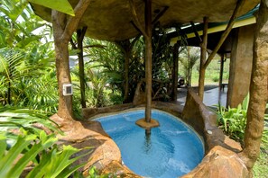 Piscine extérieure, piscine chauffée