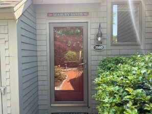 Exterior detail -   EXPLORE NEW SEABURY from our 2/2 Townhome - views + beach+ pool+ fireplace.  (Mashpee)