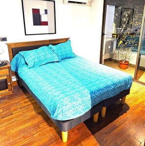 公寓 | 1 間臥室、書桌、遮光布/窗簾、熨斗/熨衣板