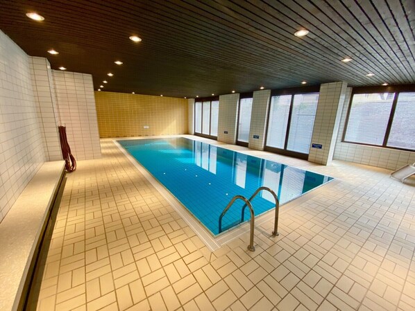 Indoor pool, a heated pool
