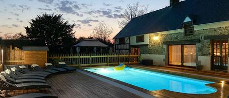 Indoor pool, a heated pool