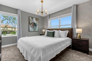 5 bedrooms, iron/ironing board, travel cot, WiFi