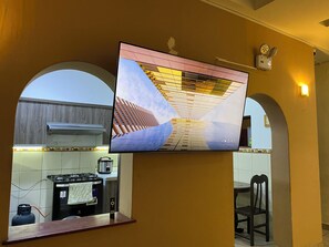 55-inch Smart TV with digital channels, Netflix, streaming services
