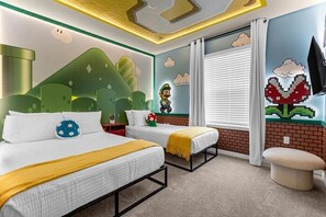 5 habitaciones, tabla de planchar con plancha, wifi y ropa de cama 