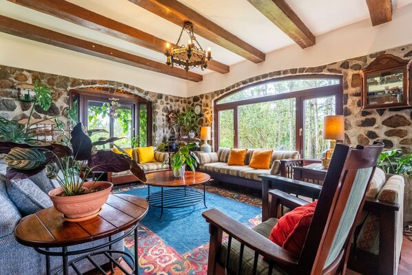 TV connectée, cheminée, jeux vidéo