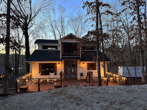 Converted barn with incredible deck and view.  Pet friendly.