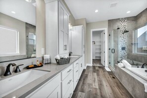 Eco-friendly toiletries, hair dryer, towels - Luxe 1-Level Home | Family-Friendly | Lush Yard | Steps to Hike & Golf (Carson City)