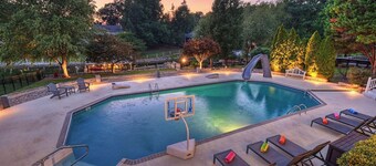Lakefront Home w Pool, Dock, Fire Pit & Game Room Sip, Sip Away by Avantstay