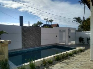 Pool - Casa pé na Praia Casa Para Locação em Itanhaém 🏡 Litoral (Balneario Gaivotas Itanhaém)