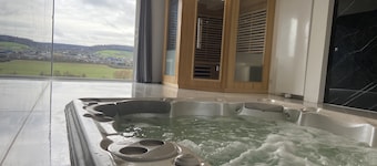 Gite premium avec espace spa et terrasse panoramique sur le vignoble champenois