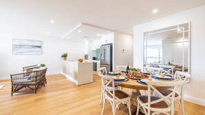 Dining - The Shoal, 508,  Bullecourt St - stunning views, air con, lift and Wi-Fi (Shoal Bay)