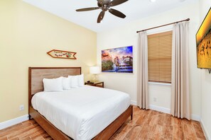 3 soverom, safe på rommet, strykejern/-brett og wi-fi (inkludert)