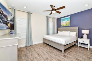 3 soveværelser, pengeskab på værelset, strygejern/strygebræt