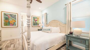 4 bedrooms, in-room safe, iron/ironing board, free WiFi