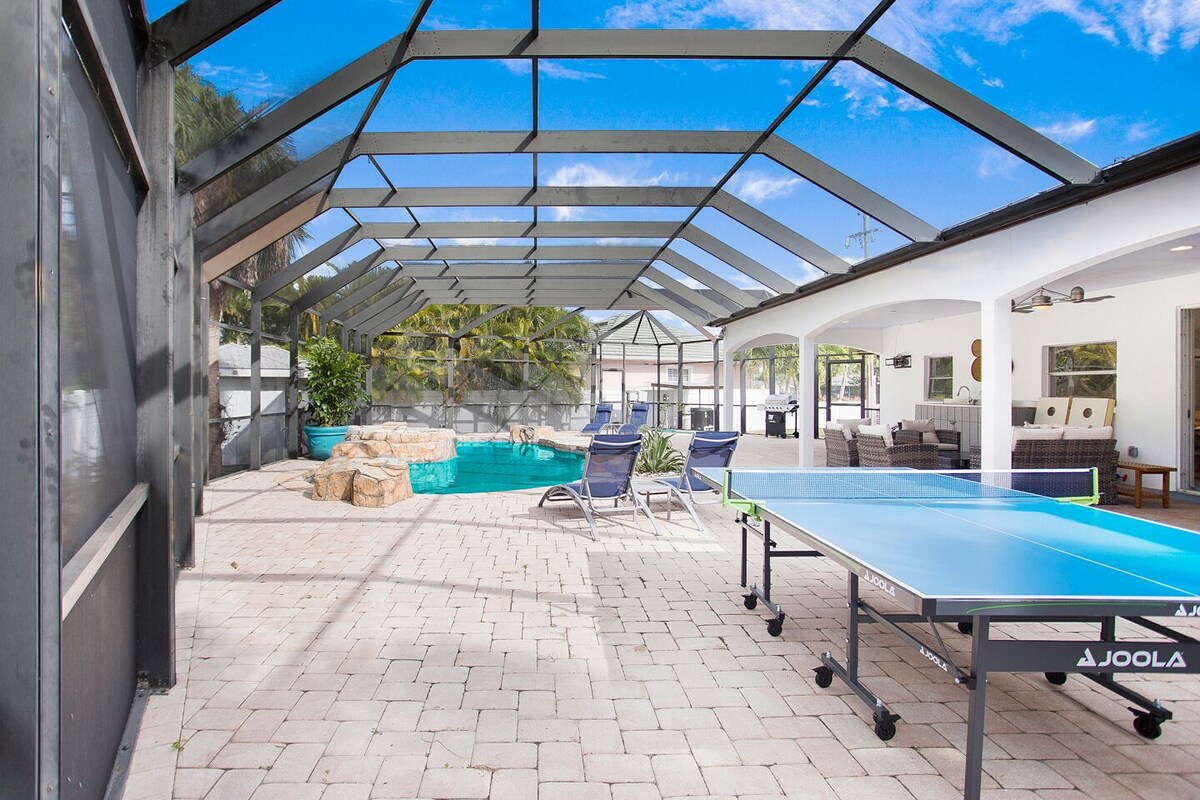 Photo 26 of Top rated home! Backyard oasis: heated pool, hot tub, ping-pong, cornhole & more