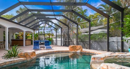 Top rated home! Backyard oasis: heated pool, hot tub, ping-pong, cornhole & more