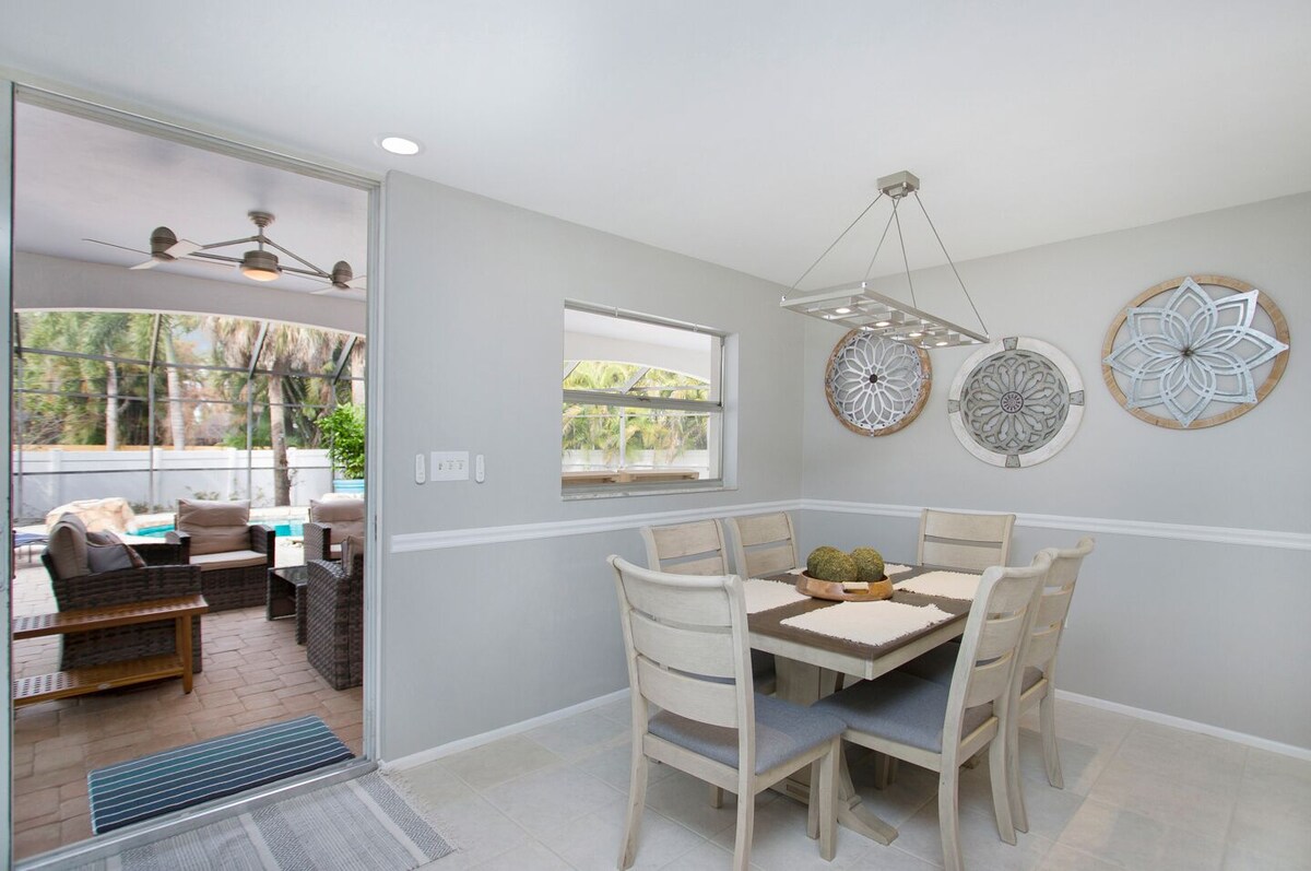 Photo 6 of Top rated home! Backyard oasis: heated pool, hot tub, ping-pong, cornhole & more