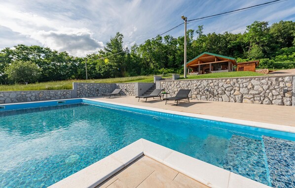 A heated pool