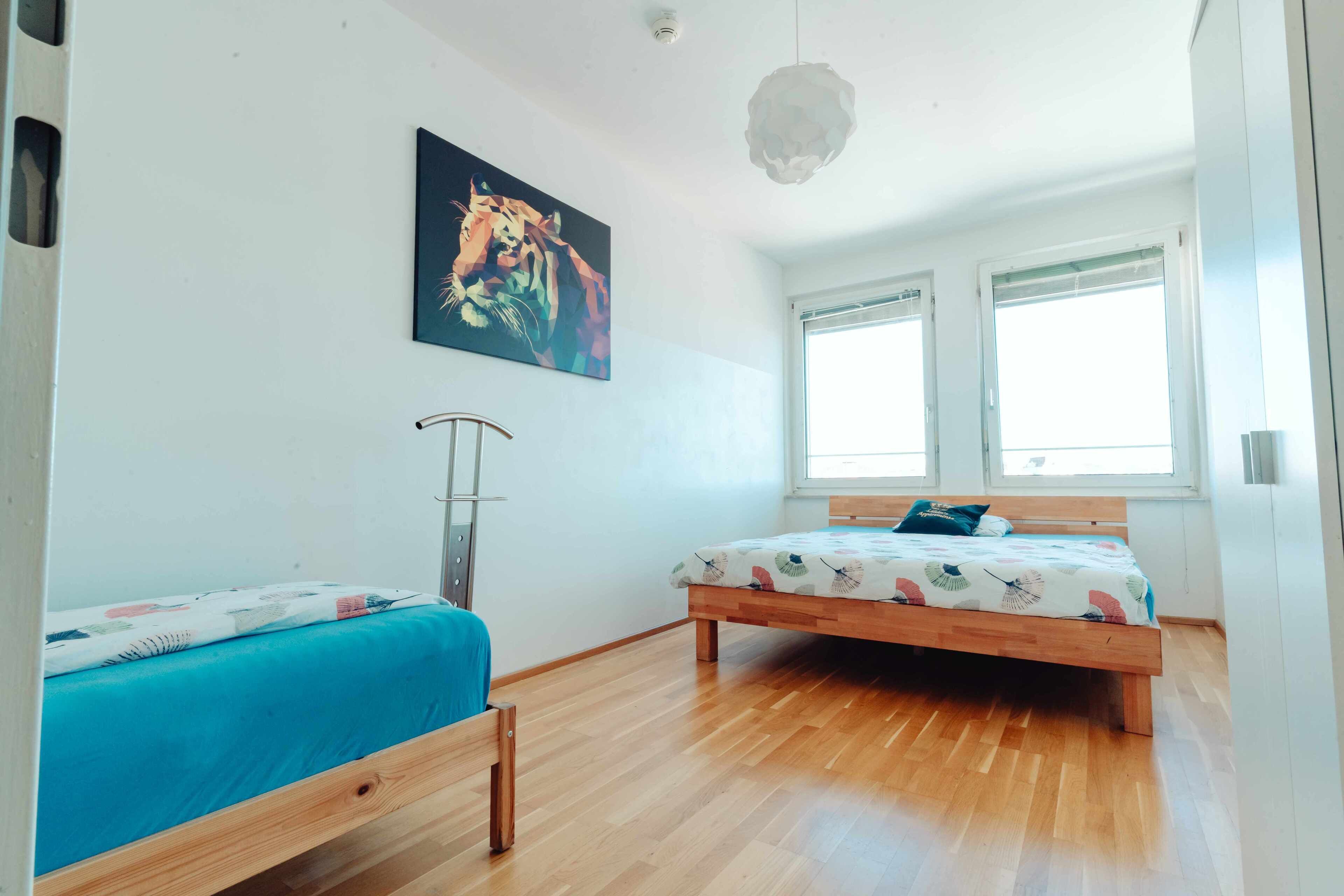 2 Schlafzimmer, Bügeleisen/Bügelbrett, kostenloses WLAN, Bettwäsche