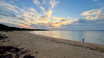 Vlak bij het strand