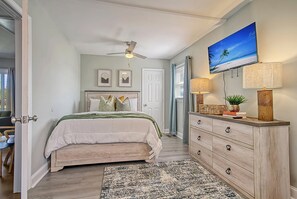 4 habitaciones, tabla de planchar con plancha, cuna de viaje y wifi