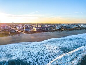 Aerial view - Family-Friendly Condo w/ Pool & Beach (Kill Devil Hills)