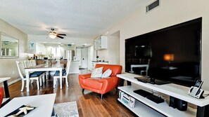 TV - Runaway Bay 224 - Anna Maria Island - Condo 2 Bedroom/ 2 Bath, maximum occupancy of 4 people. Community pool. (Bradenton Beach)