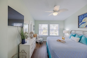 2 bedrooms, iron/ironing board, WiFi, bed sheets
