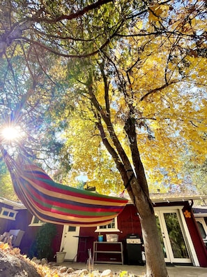 Terrace/patio - The Mountain House near Yosemite~Fire Pit~Hammock~Spacious Backyard (Mariposa)