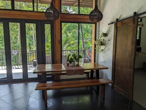 Dining - Luxury jungle home with pool, minutes from ocean (Uvita)