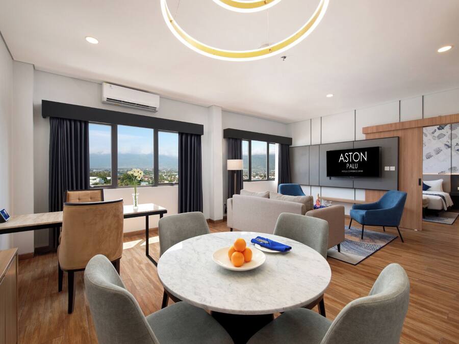 President Suite | 1 phòng ngủ, két bảo mật tại phòng, bàn, phòng cách âm