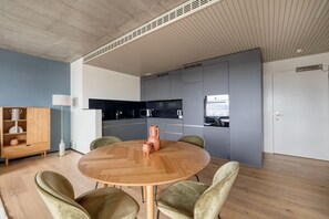 Dining - Chic Oerlikon 1BR w/ Storage & W/D, nr Market & Tram, by Blueground (Zurich)