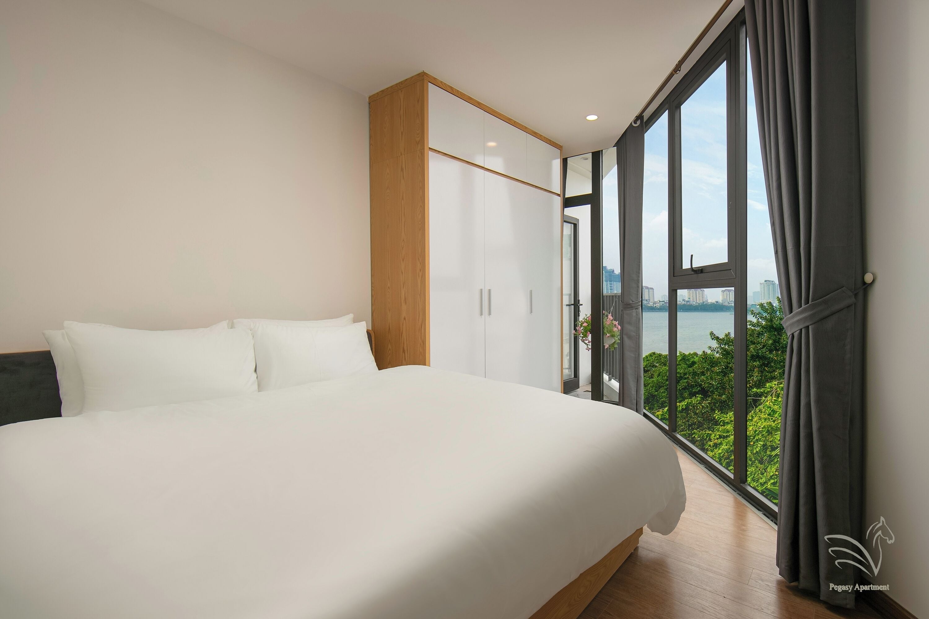 Deluxe Apartment, 1 King Bed, Balcony, Lake View | View from room