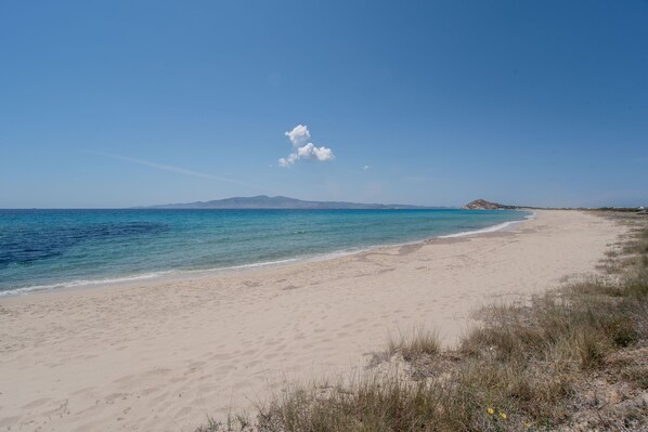 Vlak bij het strand
