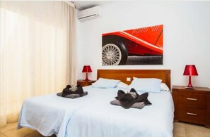 4 dormitorios, tabla de planchar con plancha, wifi gratis y ropa de cama