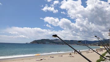En la playa