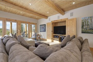 Fernseher, Kamin